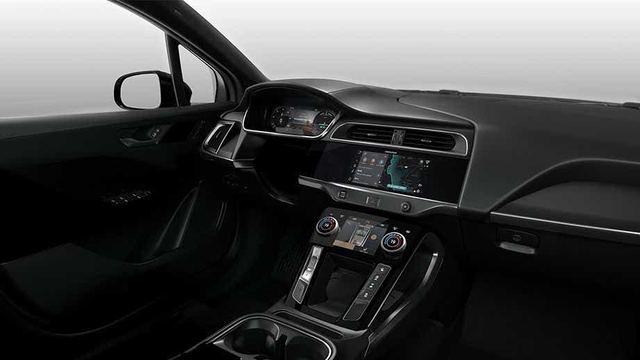 interior dashboard of a Jaguar I-Pace