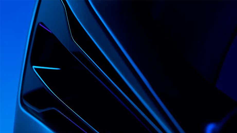 headlight close-up of a Jaguar XF