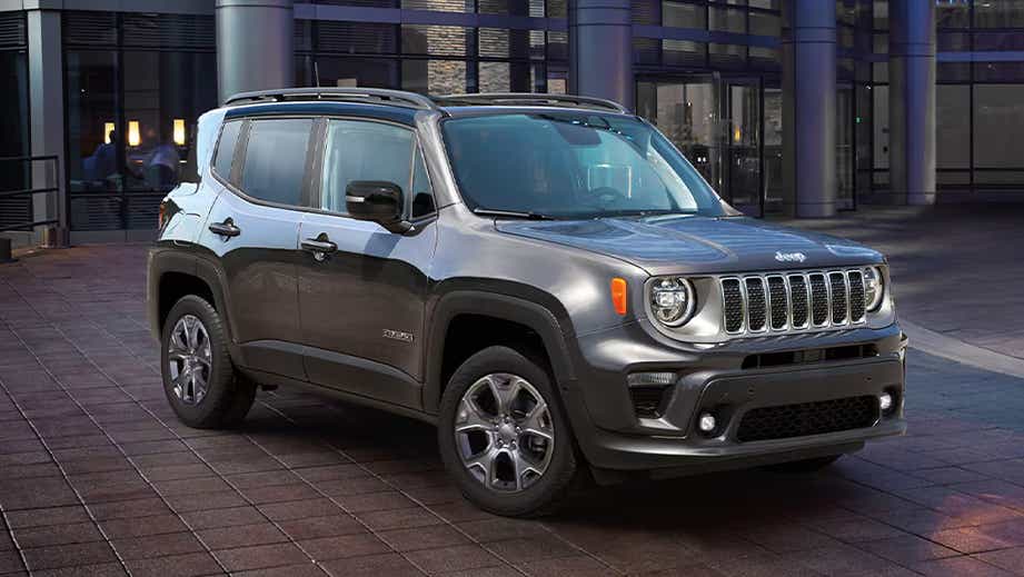 Front three-quarter view of a Jeep Renegade