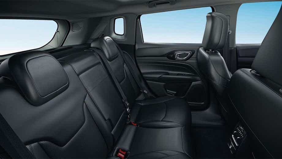 rear seat interior of a Jeep Compass