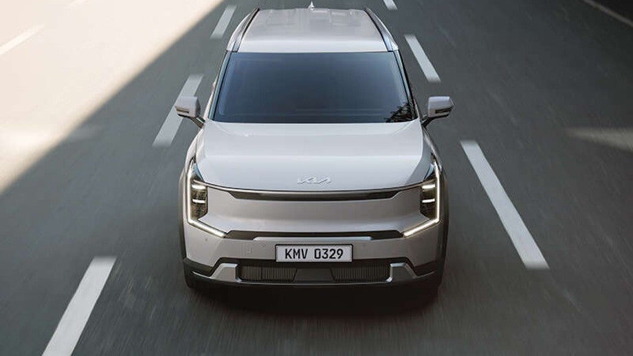 Front view of a Kia EV9