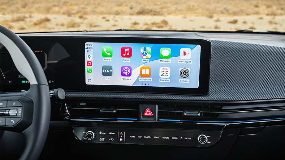 interior dashboard of a Kia EV6