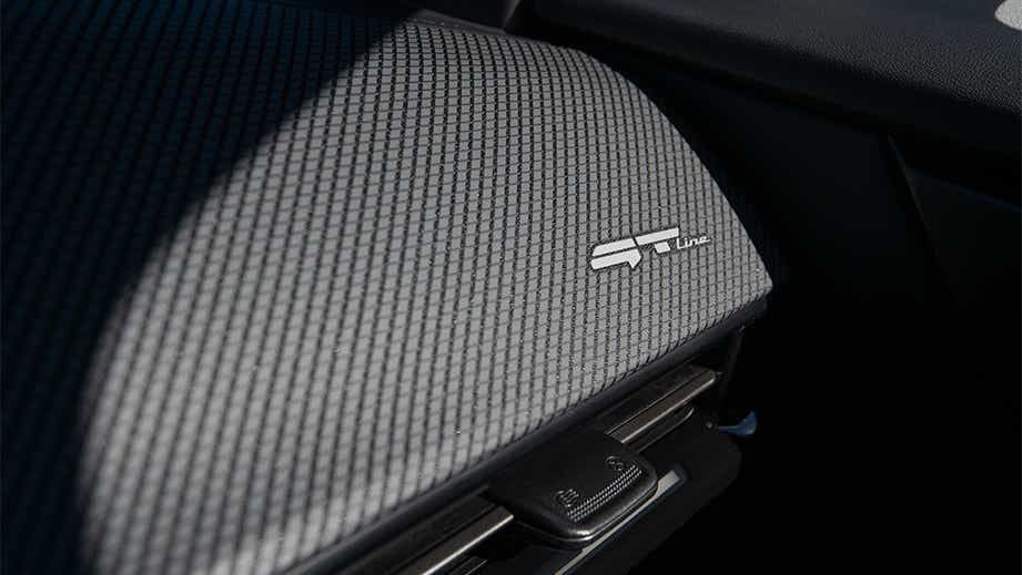 Dashboard close-up of a Kia EV6 GT-Line