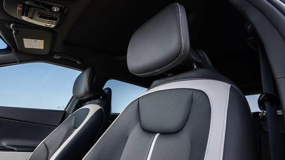 Front seat close-up of a Kia EV6