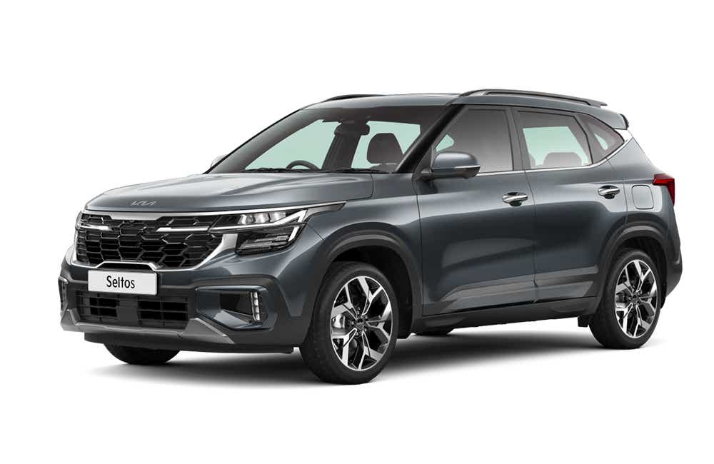 front three-quarter view of a Kia Seltos