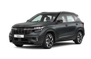 front three-quarter view of a Kia Seltos