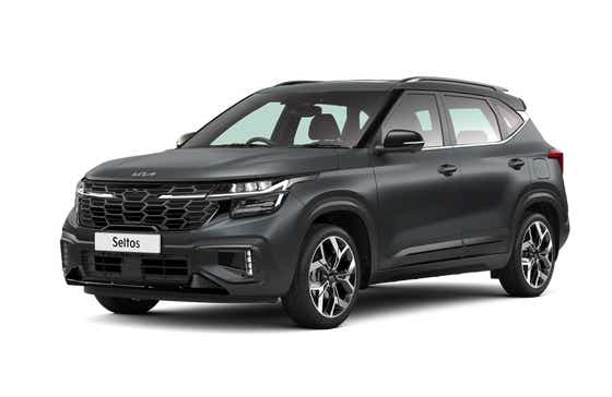 front three-quarter view of a Kia Seltos