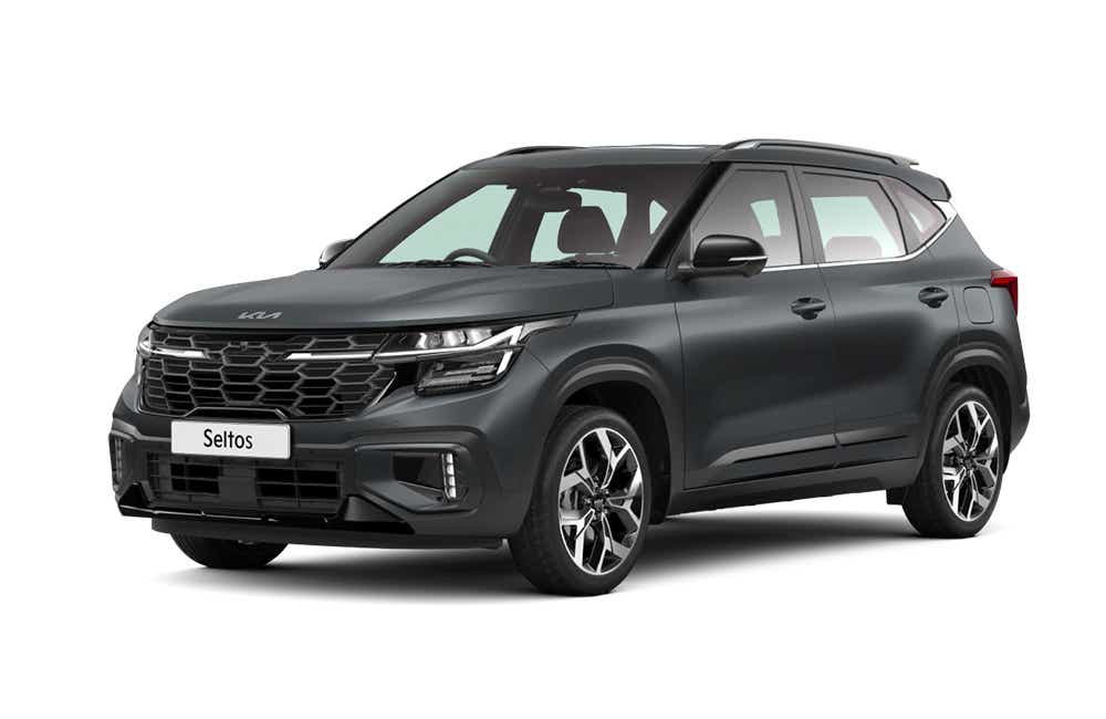 front three-quarter view of a Kia Seltos