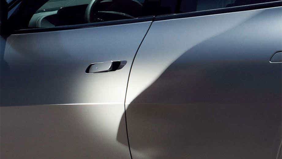 front door handle close-up of a Kia EV6 2022-2024