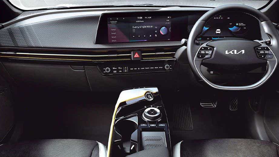 interior dashboard of a Kia EV6 2022-2024