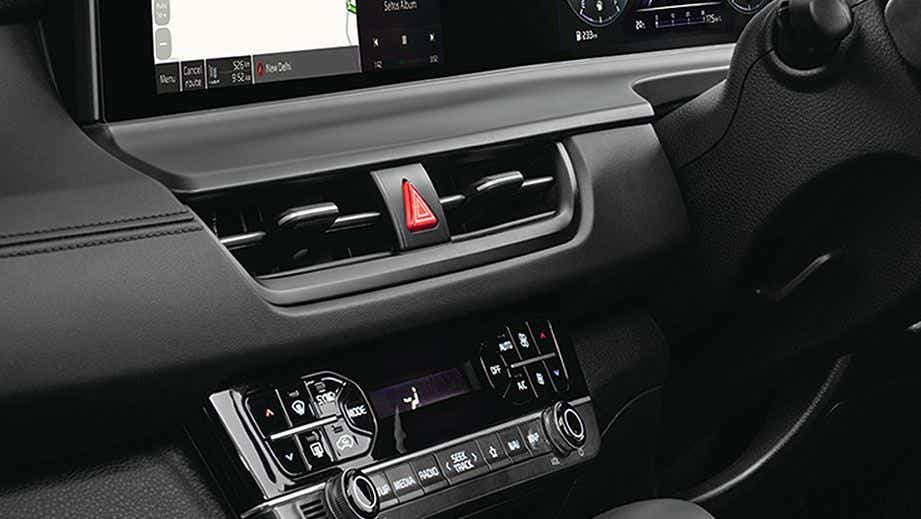 Interior dashboard of a Kia Seltos