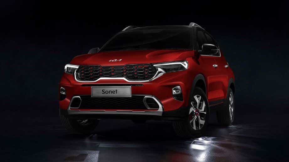 front view of a Kia Sonet 2020-2023