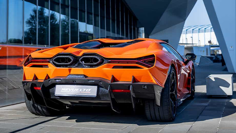 rear view of a Lamborghini Revuelto