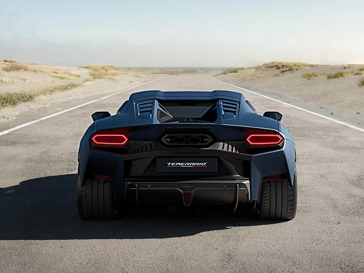 rear view of a Lamborghini Temerario
