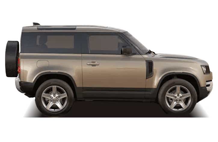 side view of a Land Rover Defender