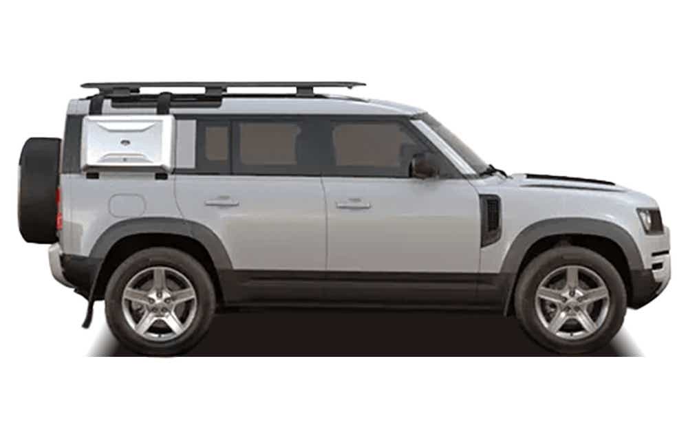 side view of a Land Rover Defender