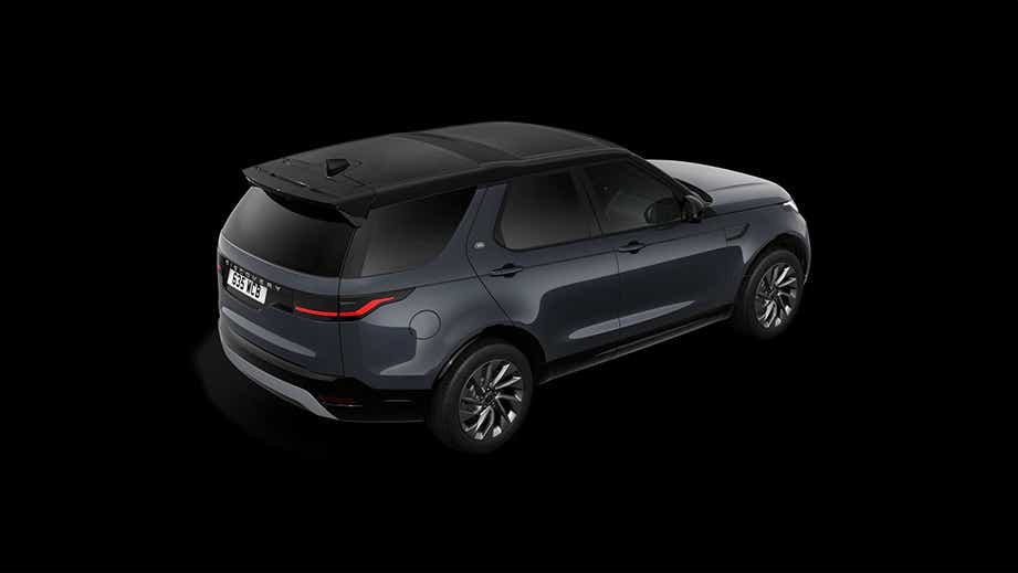 rear three-quarter view of a Land Rover Discovery