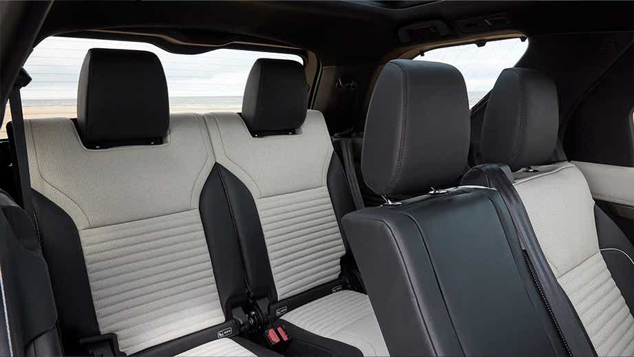 rear seats of a Land Rover Discovery