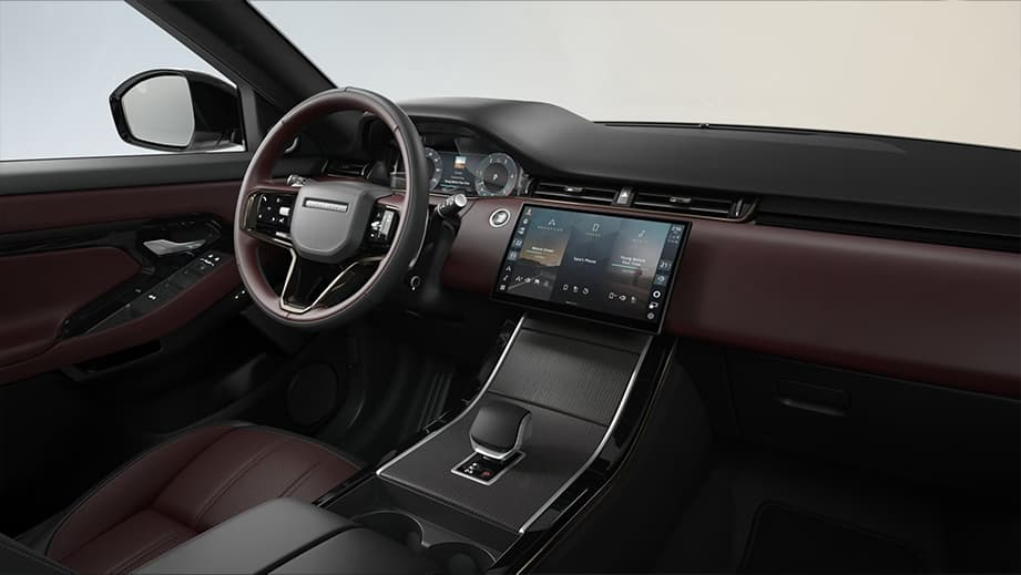 dashboard and interior of a Land Rover Range Rover Evoque