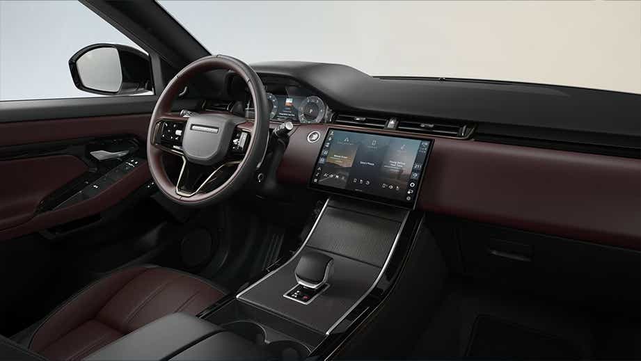 dashboard and interior of a Land Rover Range Rover Evoque