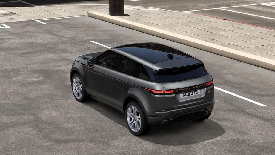 rear three-quarter view of a Land Rover Range Rover Evoque 2018-2023
