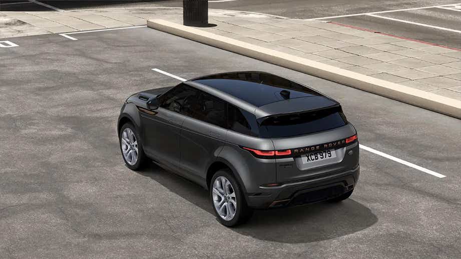 rear three-quarter view of a Land Rover Range Rover Evoque 2018-2023