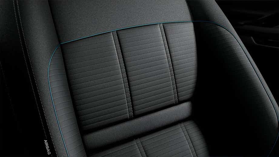 close-up of a seat section of a Land Rover Range Rover Evoque 2018-2023