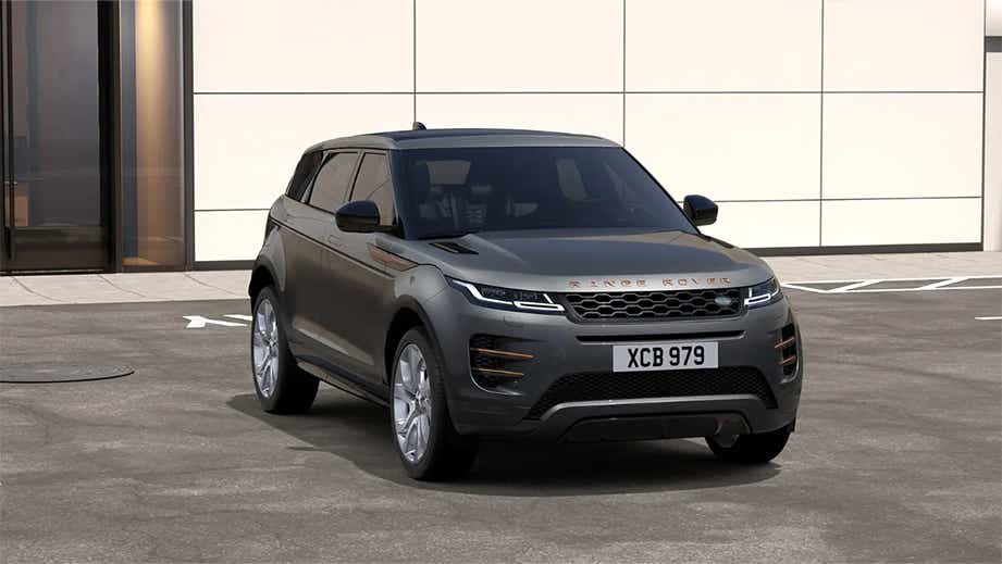 front view of a Land Rover Range Rover Evoque 2018-2023