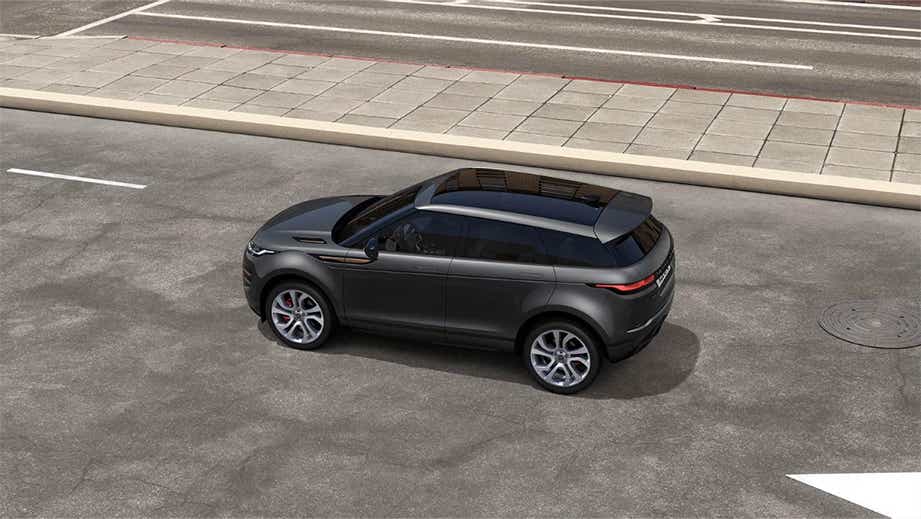 side view of a Land Rover Range Rover Evoque 2018-2023