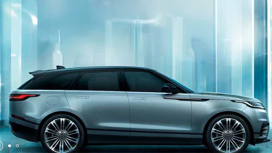 side view of a Land Rover Range Rover Velar