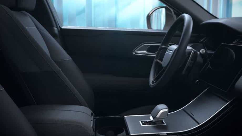 Interior front cabin of a Land Rover Range Rover Velar