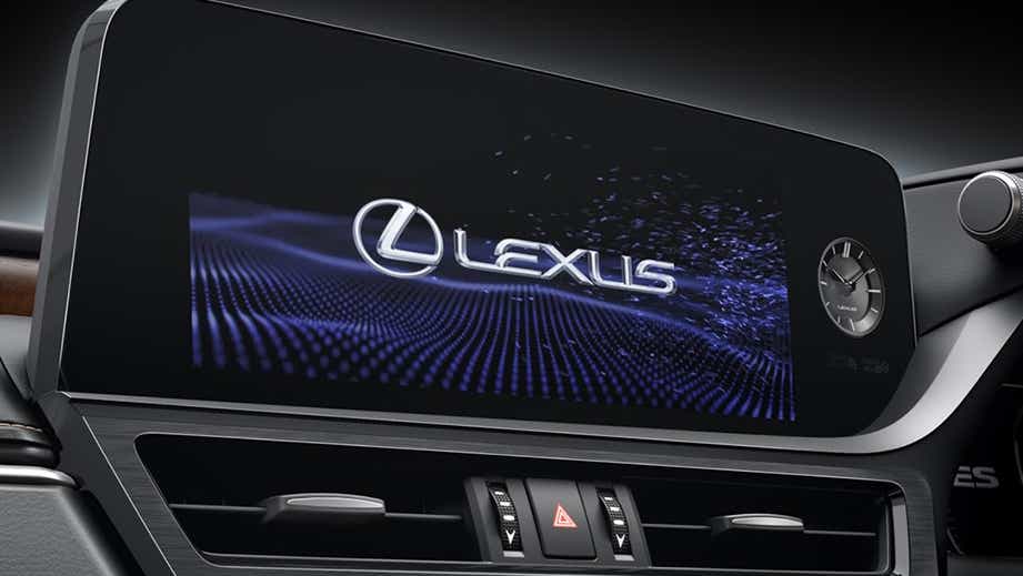 infotainment screen view of a Lexus ES