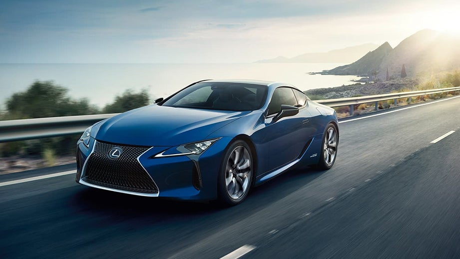 front three-quarter view of a Lexus LC 500h