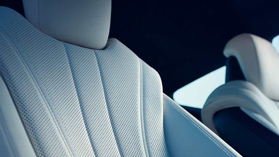 front seat close-up of a Lexus LC 500h