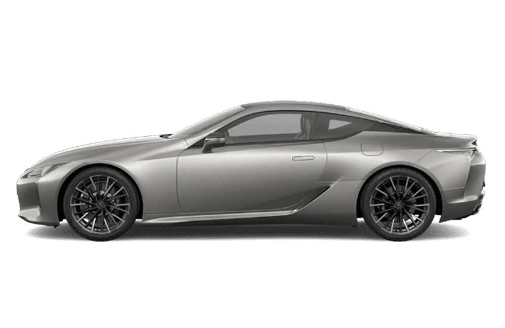 side view of a Sonic Sliver Lexus LC 500h
