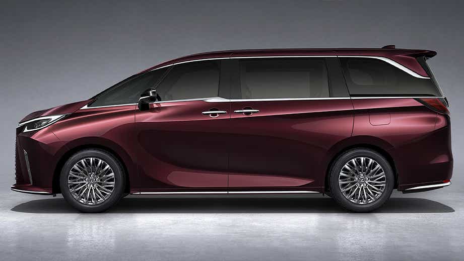 side view of a Sonic Agate Lexus LM