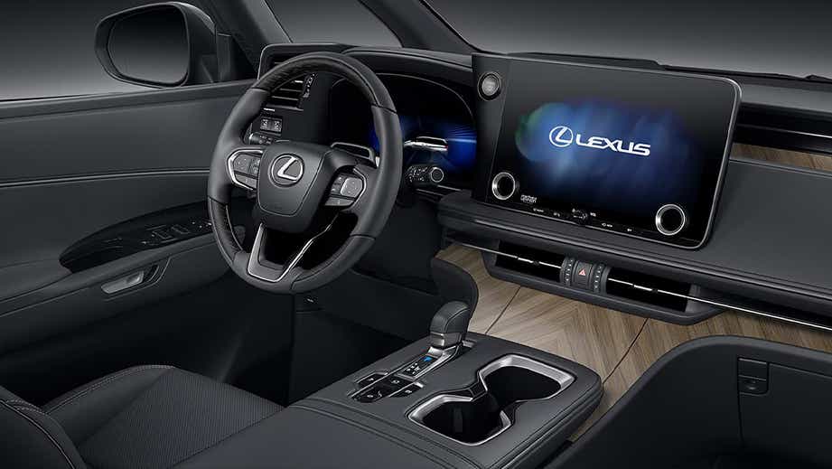 interior dashboard of a Sonic Agate Lexus LM