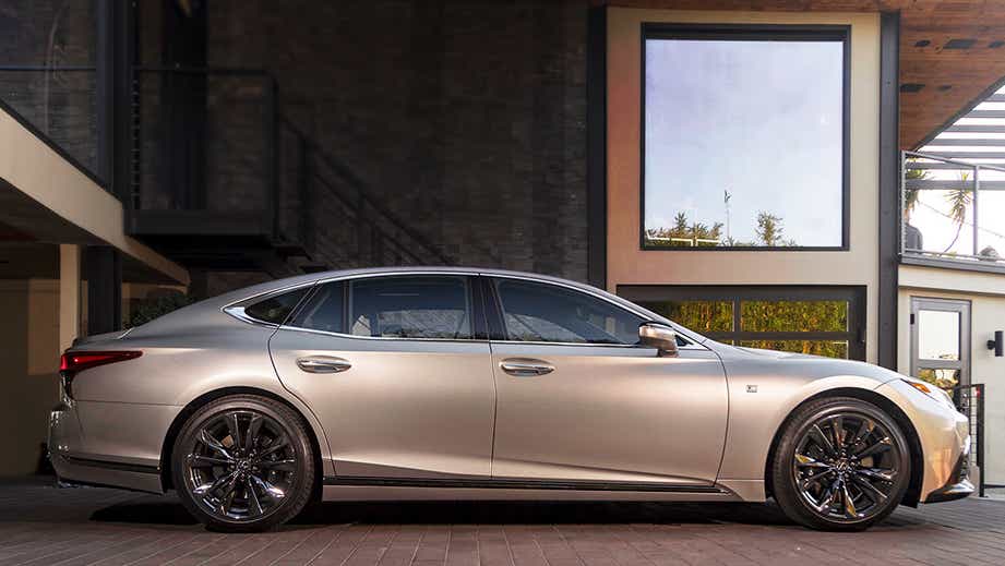 side view of a Lexus LS