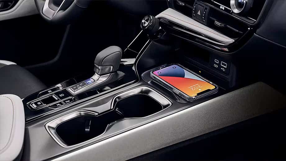 center console and gear shifter of a Lexus NX