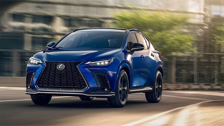front three-quarter view of a Lexus NX