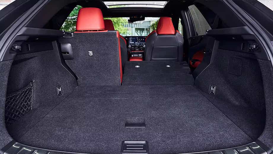 Cargo area view of a Lexus NX