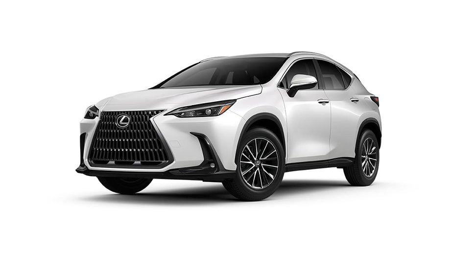 front three-quarter view of a Lexus NX