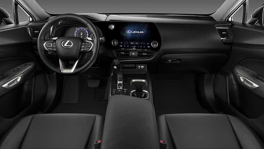 interior dashboard of a Lexus NX