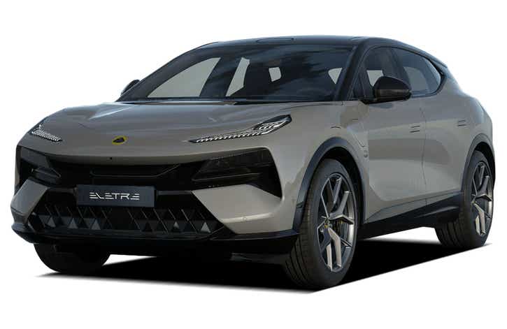 front three-quarter view of a Lotus Eletre