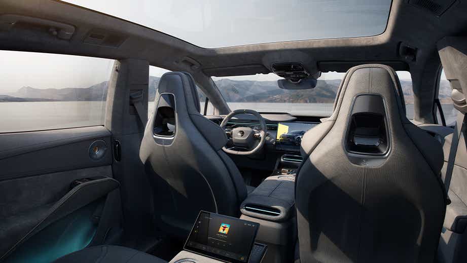 interior dashboard view of a Lotus Eletre