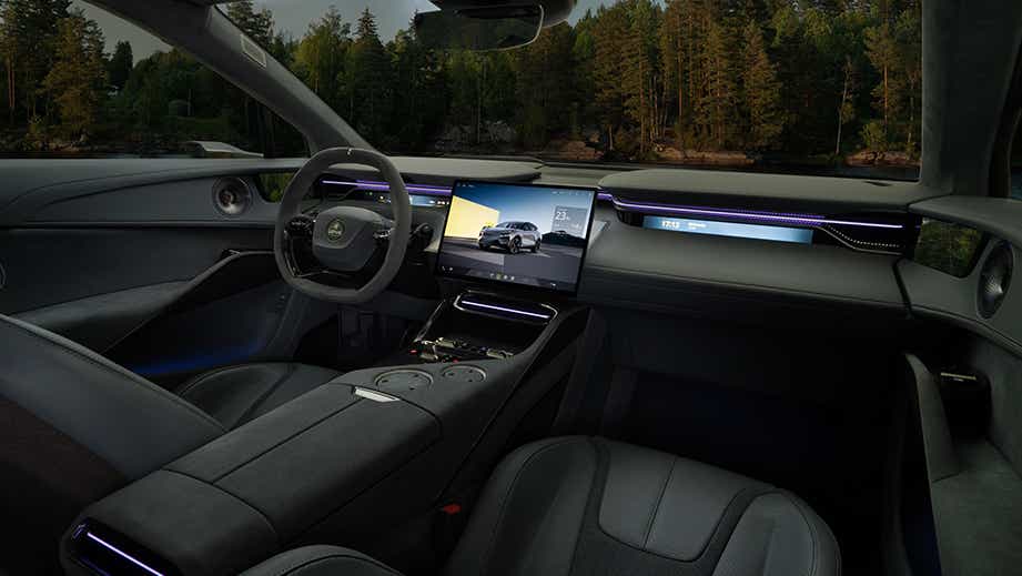 Interior dashboard of a Lotus Eletre
