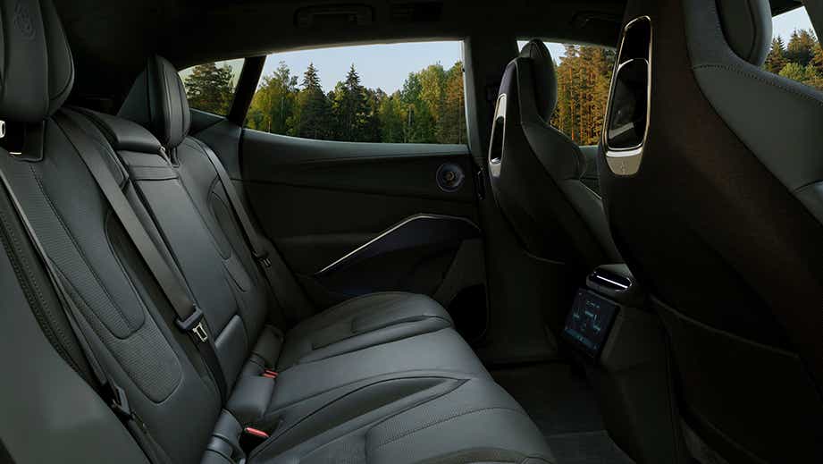 rear seat interior of a Lotus Eletre