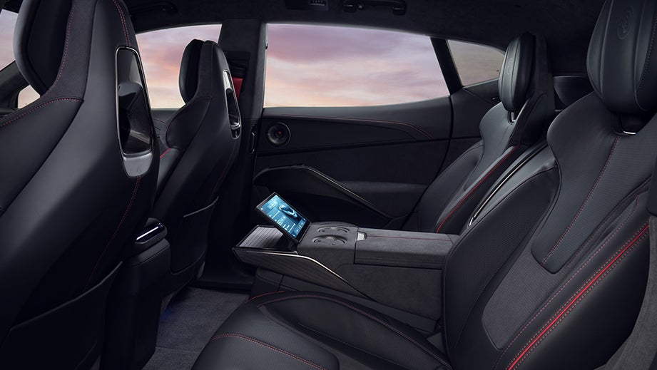 rear seat interior of a Lotus Eletre