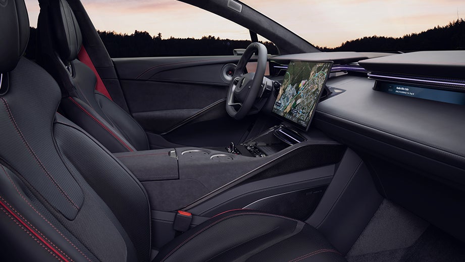 interior dashboard of a Lotus Eletre