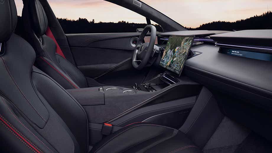 interior dashboard of a Lotus Eletre